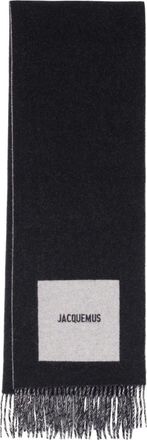 Jacquemus Winter Scarves, unisex, Black, ONE SIZE, Rond Carré Scarf