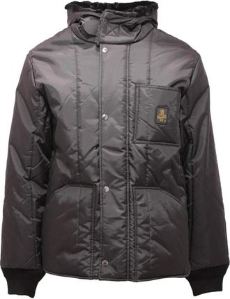 RefrigiWear Gewatteerde jas met polyester voering - Heren - Winterjassen - Zwart - XL - Polyester - Jassen