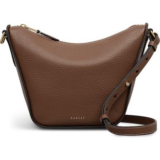 Radley London Oak Street Small Ziptop Crossbody Bag in Saddle at Nordstrom
