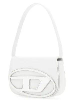 Diesel Womens White Leather 1dr Shoulder Bag T1003 Pmu Borse A Tracolla
