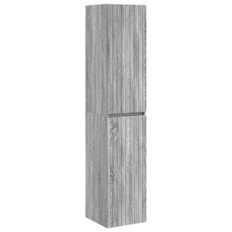 vidaXL Mueble De Ba&ntilde;o Montado En La Pared Sonoma Gris Vidaxl