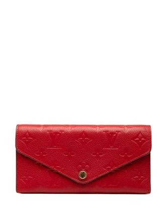Louis Vuitton 2017 Monogram Empreinte Portefeuille Josephine Wallet long wallets - women - Leather - One Size - Red