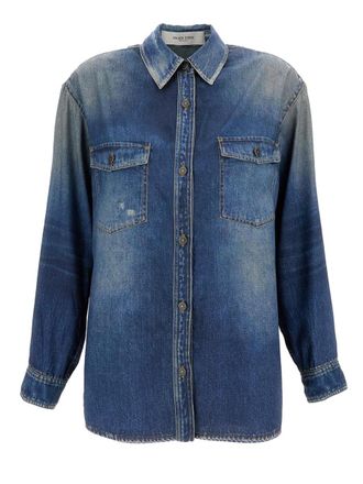 Golden Goose Neutrals Patty Denim Appearance Shirt