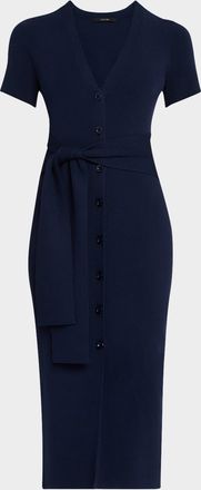 Toccin Agnes Short-Sleeve Cardigan Dress