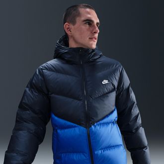 Nike Mens Windrunner Down Jacket in Blue | HQ7790-451