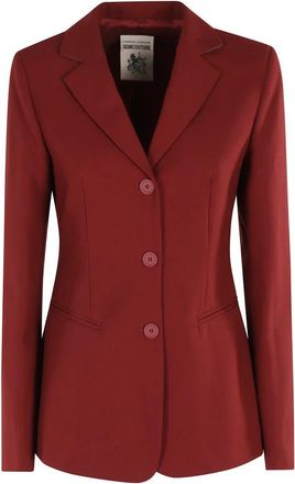 Semicouture Cherry Red Long Sleeve Jacket