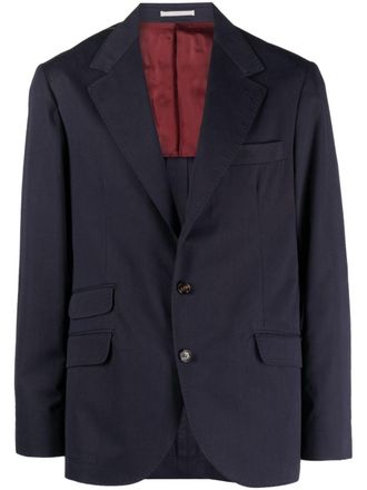 Brunello Cucinelli Blazer monopetto - Blu