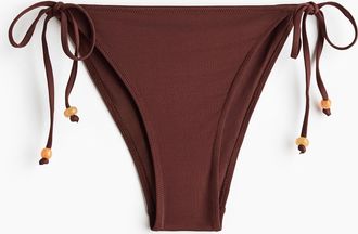 H&M Cheeky Tie-Tanga-Bikinihose - Beige