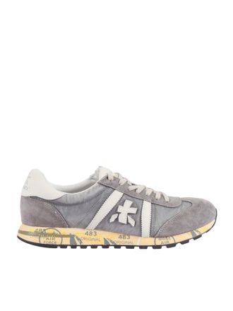 Premiata Grey Sneakers With Design