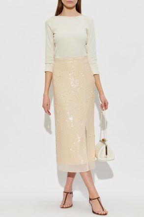 Fabiana Filippi Cotton T-shirt, Womens, Cream