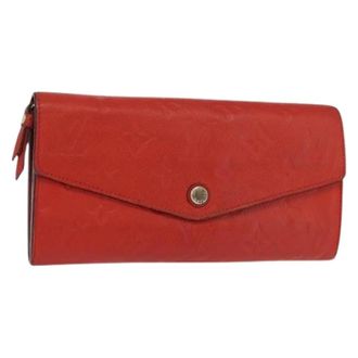 Louis Vuitton Pre-owned Wallets, female, Red, Size: ONE SIZE Pre-owned Leather Wallet