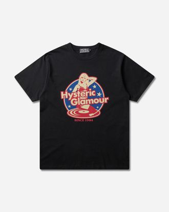 Hysteric Glamour Men s Hysteric Records T-Shirt Black
