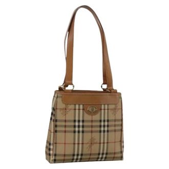 Burberry Pre-owned Handbags, female, Beige, Size: ONE SIZE Pre-owned Shoulder Bag