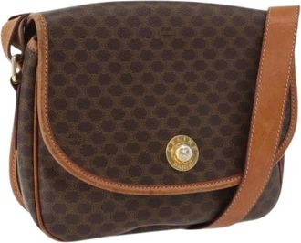 Celine Pre-owned Cross Body Bags, female, Brown, Size: ONE SIZE Pre-owned Vintage Shoulder Bag