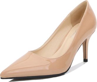 Generic Brown,7.5 UK,Womens High Heels Closed Pointed Toe Stiletto Heel Classic Office Dress Bridal Wedding Pumps Prom Shoes