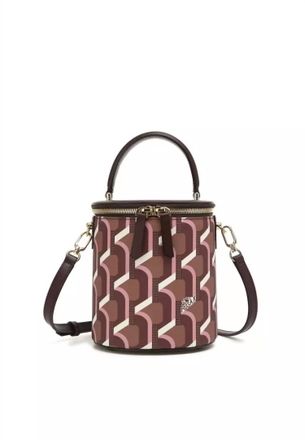Rosa.K Womens Vanity Monogram Tote Bag In Rose Cognac