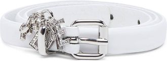 Diesel B-Charm-Loop leather belt - women - Calf Leather - 75 - White