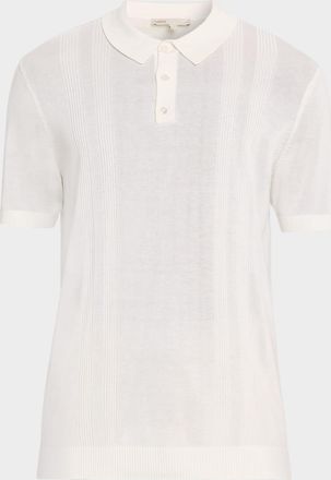 Onia Rib-Knit Polo Shirt