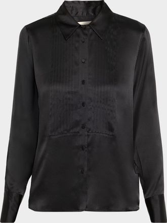L'agence Divya Pintuck Tux Shirt