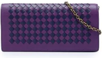 Bottega Veneta Vintage, unisex, Paars, ONE Size, Leer, Pre-owned Vintage Crossbody
