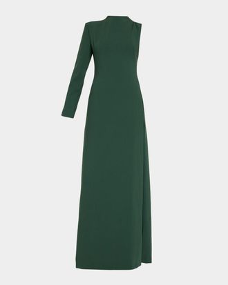 Black Halo Kali One-Sleeve Maxi Dress