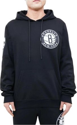 Pro Standard Pro Standard NBA Brooklyn Nets Logo Blended Hoodie in Black Men