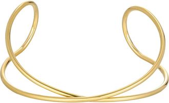 Adornia Tarnish Resistant 18K Gold Plated Cuff Bracelet at Nordstrom Rack