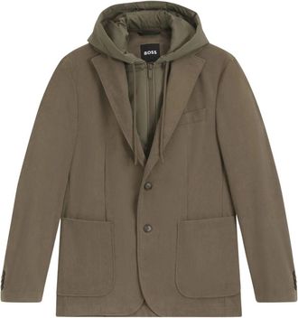 HUGO BOSS Hanry Jacket - Heren - Blazers - Bruin - L - Polyester - Jassen