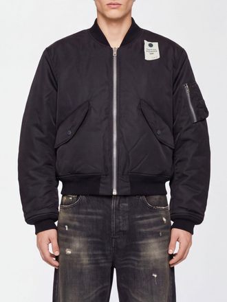 Acne Studios Recycled Nylon Bomber Jacket with Classic Collar and Logo