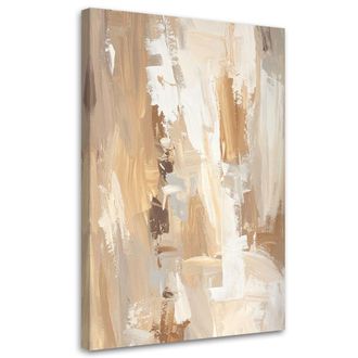 Feeby Impresi&oacute;n De Imagen, Abstracci&oacute;n En Beige Textura Minimalista, 80x120