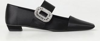 Roger Vivier Ballerina Belle Vivier Roger Vivier in raso con fibbia gioiello