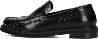 Stefano Lauran Schoenen, Dames, Zwart, 39 EU, Wol, Zwarte Loafers voor Herfst en Winter