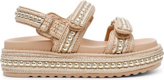 Steve Madden Womens Bigmona S 163 Sandals - Gold - Size UK 5