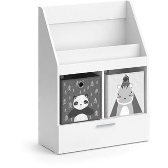 Vicco Estanter&iacute;a Infantil Luigi, Blanco, 72 X 96.2 Cm Con Caj&oacute;n Y 2 Cajas Plegables Opt.2 Vicco