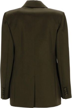 Max Mara Envers Satin Blazer - Green