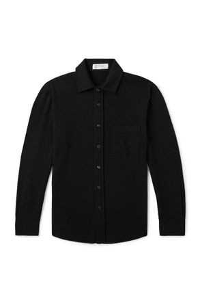 Brunello Cucinelli Wool, Cashmere and Silk-Blend Shirt