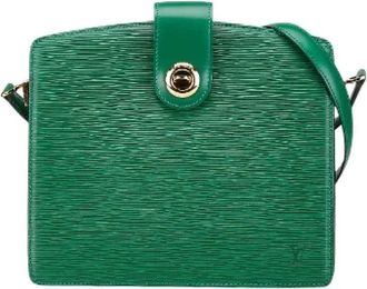 Louis Vuitton Pre-owned Cross Body Bags, female, Green, Size: ONE SIZE Pre-owned Leather crossbody-bags