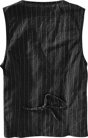 Generic Waistcoats for Men Linen Sleeveless Summer Casual Button down V Neck Stylish Work Shirt with Pocket Breathable Regular Fit Lightweight Comfy Vintage B