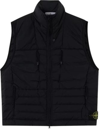 Stone Island Vest - Heren - Bodywarmers - Zwart - L - Jassen
