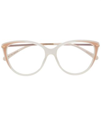POMELLATO transparent cat-eye glasses - women - Metal (Other)/Acetate - One Size - Neutrals