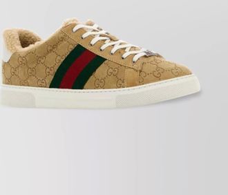 Gucci suede low-top sneakers rubber sole