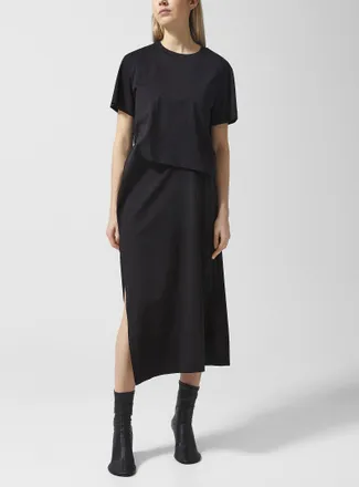 sacai Womens Tiered T-shirt dress