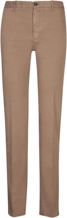 Incotex Slim Fit Katoenen Broek - Heren - Chinos - Beige - 2XL - Katoen - Broeken