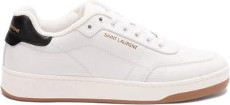 Saint Laurent Optisch Wit/Zwarte Sneaker - Heren - Sneakers - Wit - 41 EU - Schoenen