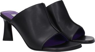 Stella McCartney Womens Eco Leather Sandal Heel Black