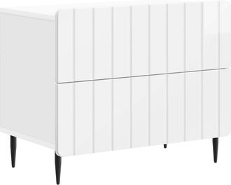 vidaXL Armario De Noche Brillante 62 X 34,5 X 49,5 Cm Vidaxl