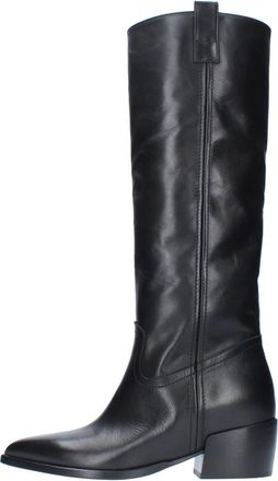 Elena Iachi Hoge Laarzen - Dames - Hoge Laarzen - Zwart - 37 EU - Leer - Schoenen