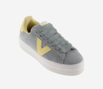 Victoria Womens Barcelona Platform Sneakers In Grey/yellow