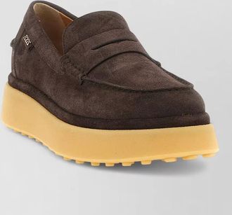 Tod's suede loafers