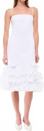 SIMKHAI Bella Cotton Midi Dress In White